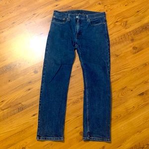 Dark blue Levi’s 514 jeans, Men’s size 34x30. Lightly worn